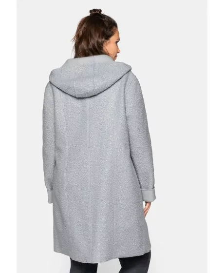 Sheego mētelis bez oderējuma no cirtaina bouclé auduma Sheego - 3