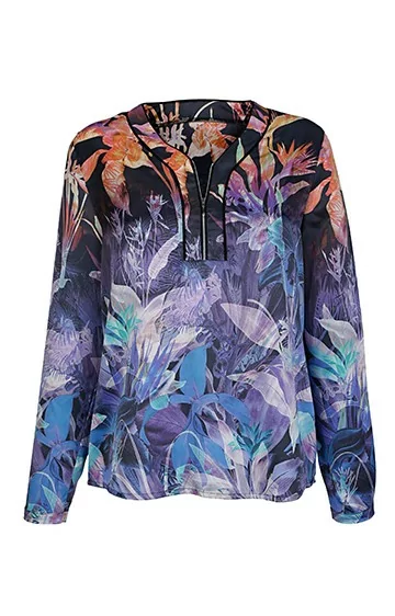 Mona blūze ar garām piedurknēm