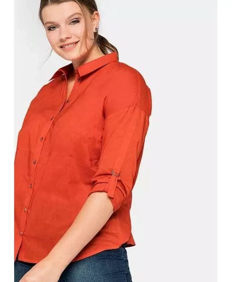 Spilgta kokvilnas blūze Sheego