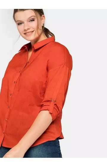 Spilgta kokvilnas blūze Sheego