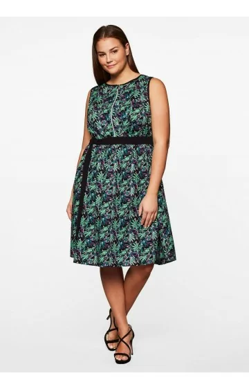 Sheego kokvilnas kleita bez piedurknēm