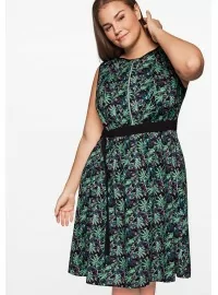 Sheego kokvilnas kleita bez piedurknēm