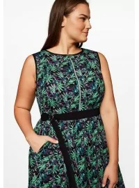 Sheego kokvilnas kleita bez piedurknēm