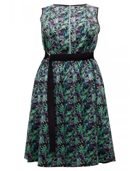 Sheego kokvilnas kleita bez piedurknēm