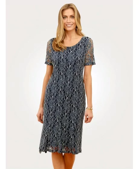 Eleganta MONA mežģīņu kleita ar oderējumu