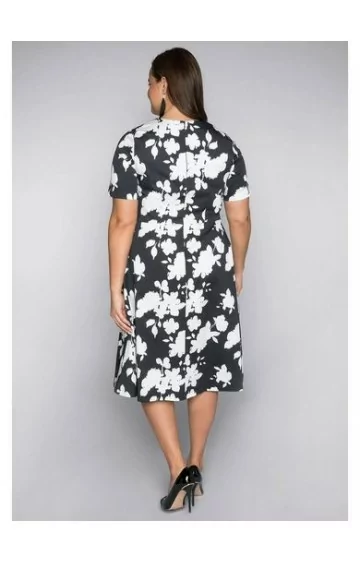 Sheego medvilnės suknelė su kūną formuojančiu apatiniu Sheego - 5