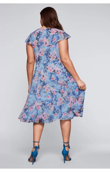 Joe Browns šifona kleita ar ziediem Sheego - 3