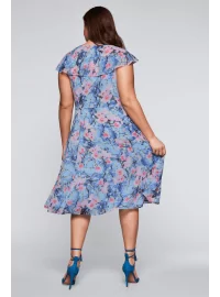 Joe Browns šifona kleita ar ziediem Sheego - 3