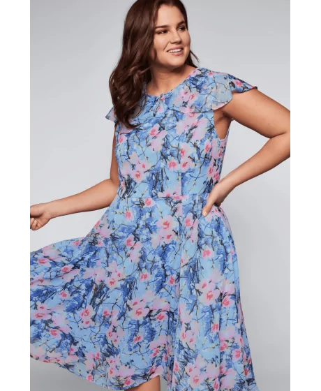 Joe Browns šifona kleita ar ziediem Sheego - 4