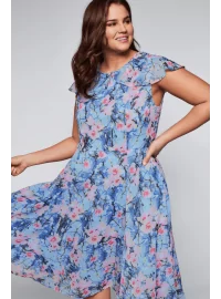 Joe Browns šifona kleita ar ziediem Sheego - 4