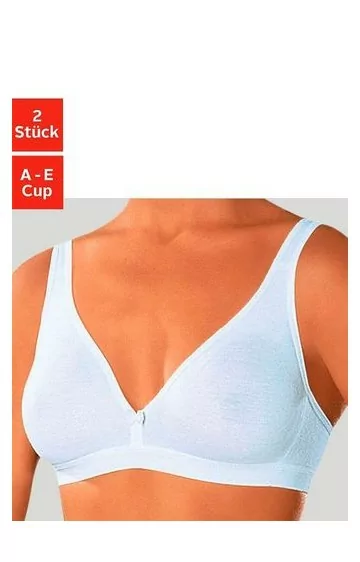 2-in-1 Petite Fleur kokvilnas krūšturi - 1