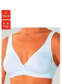 2-in-1 Petite Fleur kokvilnas krūšturi - 1