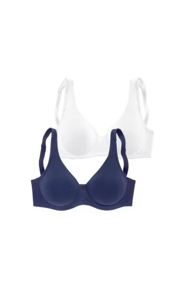 2-in-1 Petite Fleur mažinančios medvilnės liemenėlės  - 1
