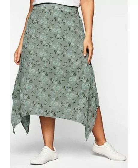 Sheego Šifona svārki ar asimetriskām malām Sheego - 1