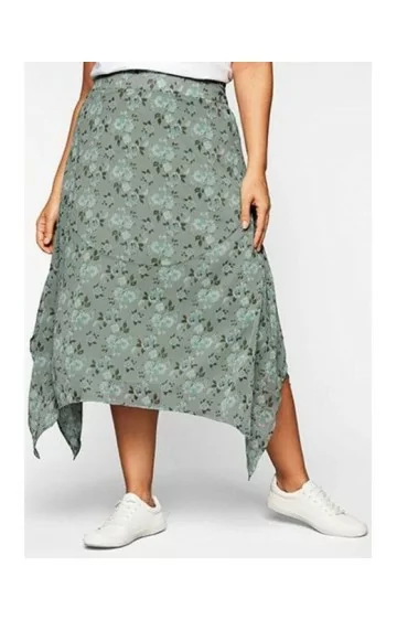 Sheego Šifona svārki ar asimetriskām malām Sheego - 1