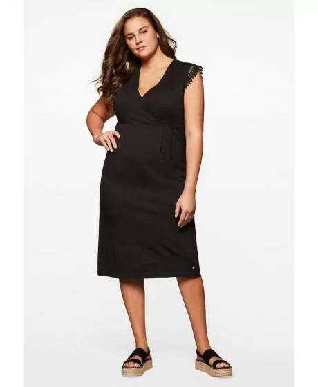 Sheego Džempera kleita ar mežģīņu ielaidumiem Sheego - 1