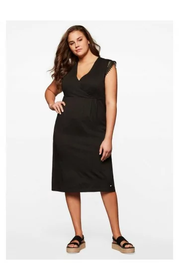 Sheego Džempera kleita ar mežģīņu ielaidumiem Sheego - 1