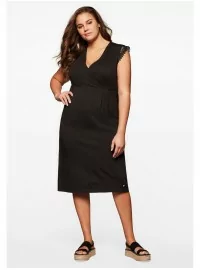 Sheego Džempera kleita ar mežģīņu ielaidumiem Sheego - 1