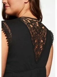 Sheego Džersija kleita ar mežģīņu ielaidumiem Sheego - 4