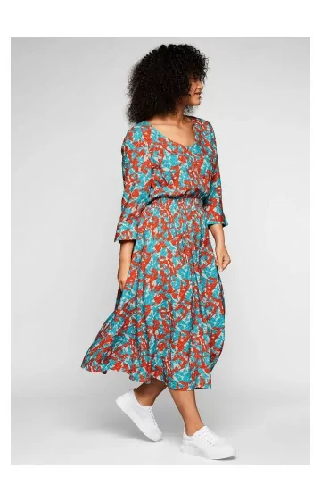 Sheego viskozes kleita ar grafisku rakstu Sheego - 1