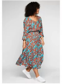 Sheego viskozes kleita ar grafisku rakstu Sheego - 1