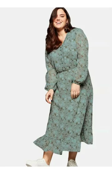 Sheego Šifona kleita ar oderējumu Sheego - 3