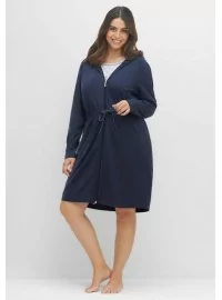 Mājīgs Sheego halāts ar divpusēju rāvējslēdzēju