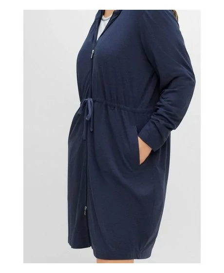 Mājīgs Sheego halāts ar divpusēju rāvējslēdzēju