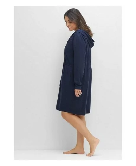 Mājīgs Sheego halāts ar divpusēju rāvējslēdzēju