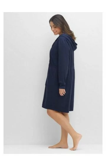 Mājīgs Sheego halāts ar divpusēju rāvējslēdzēju