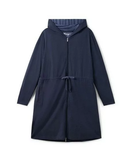 Mājīgs Sheego halāts ar divpusēju rāvējslēdzēju