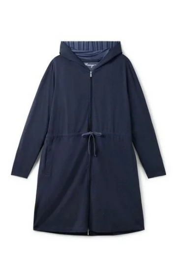 Mājīgs Sheego halāts ar divpusēju rāvējslēdzēju