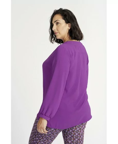 SPG WOMAN Vienkrāsaina blūze ar garām piedurknēm SPG WOMAN - 2