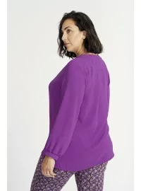 SPG WOMAN Vienkrāsaina blūze ar garām piedurknēm SPG WOMAN - 2