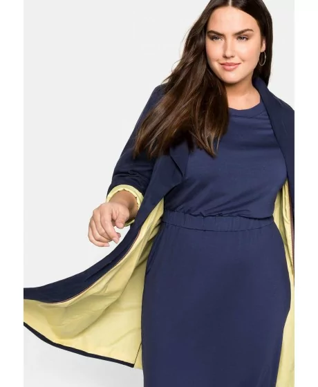 Sheego gara jaka ar kontrastējošu oderi Sheego - 2