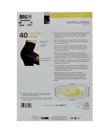 Sanpellegrino zeķbikses SHAPER LIFT UP 40