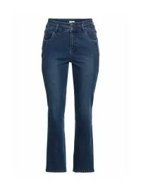 Taisna piegriezuma džinsi ar augstu jostasvietu Sheego