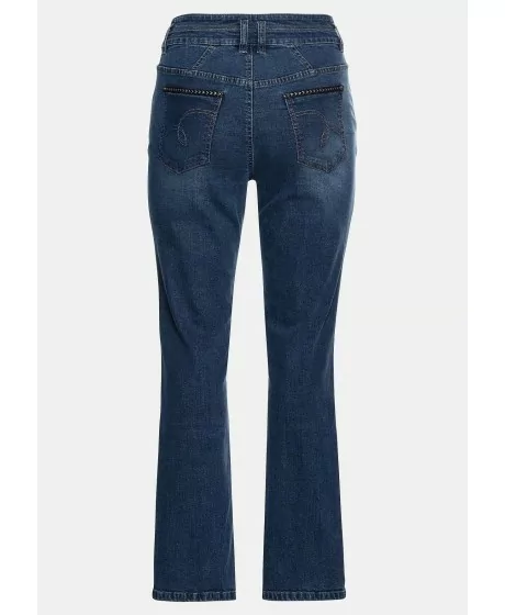 Taisna piegriezuma džinsi ar augstu jostasvietu Sheego