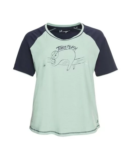 Sheego pidžama ar šortiem kontrastējošās krāsās