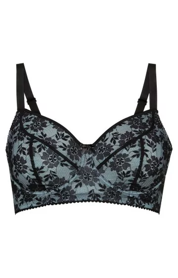 Sheego mežģīņu krūšturis ar lokiem