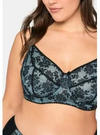 Sheego mežģīņu krūšturis ar lokiem