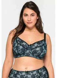 Sheego mežģīņu krūšturis ar lokiem