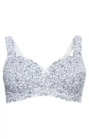 Sheego mežģīņu krūšturis ar lokiem