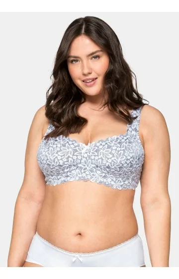 Sheego mežģīņu krūšturis ar lokiem