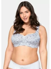 Sheego mežģīņu krūšturis ar lokiem