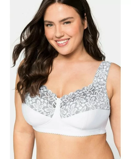 Sheego krūšturis bez siksnām ar platām lencītēm