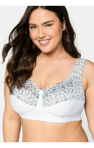 Sheego krūšturis bez siksnām ar platām lencītēm