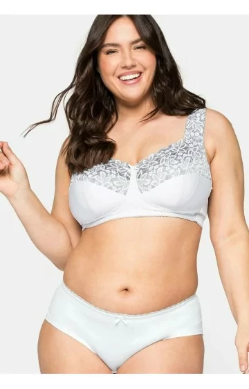 Sheego krūšturis bez siksnām ar platām lencītēm