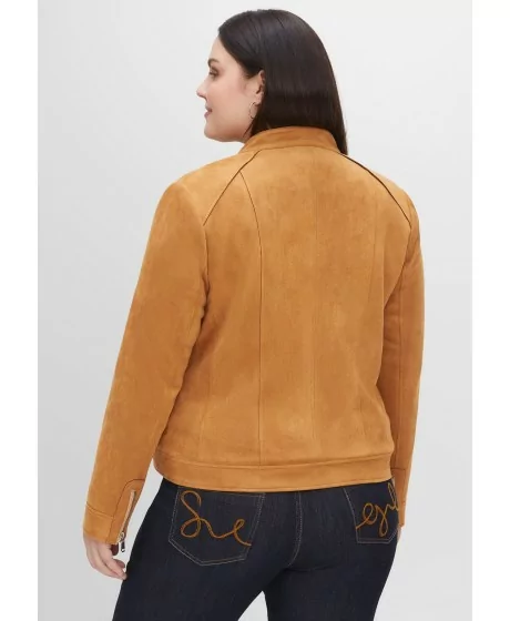 Sheego jaka no zamšādas imitācijas