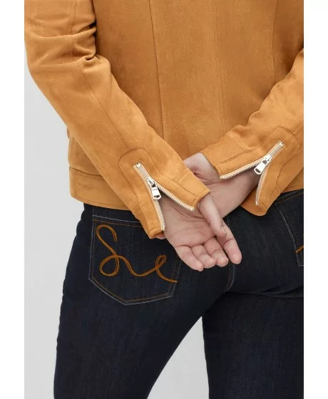 Sheego jaka no zamšādas imitācijas